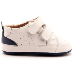 Old Soles Boy's Baby Tot Casual Shoes - Snow / Denim Discount