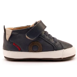 Old Soles Boy's Baby Zig Casual Shoes - Navy / Gris / Antracita Suede Sale