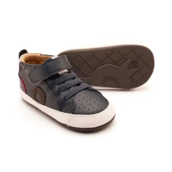 Old Soles Boy's Baby Zig Casual Shoes - Navy / Gris / Antracita Suede Sale