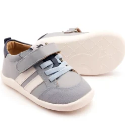 Old Soles Boy's Bowler Ground Casual Shoes - Dusty Blue / Snow / Denim Best