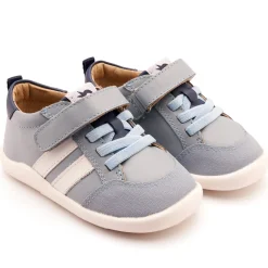 Old Soles Boy's Bowler Ground Casual Shoes - Dusty Blue / Snow / Denim Best