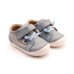 Old Soles Boy's Pave Squiggle Casual Shoes - Dusty Blue / Gris Hot