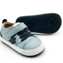 Old Soles Boy's 0085RT Platinum Bub Casual Shoes - Dusty Blue / Navy / Navy Sole Online