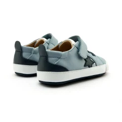 Old Soles Boy's 0085RT Platinum Bub Casual Shoes - Dusty Blue / Navy / Navy Sole Online