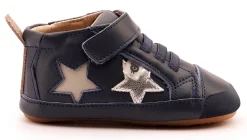 Old Soles Boy's 0075RT Starstar (Rubber Toe) Casual Shoes - Navy / Silver / Gris Outlet