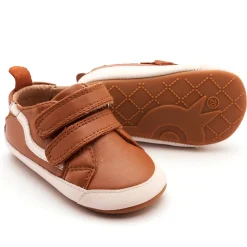Old Soles Boy's Squiggle Bub Casual Shoes - Tan / Snow Clearance