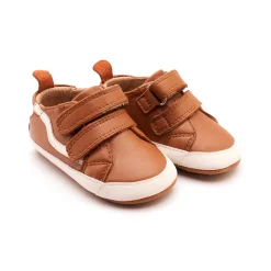Old Soles Boy's Squiggle Bub Casual Shoes - Tan / Snow Clearance