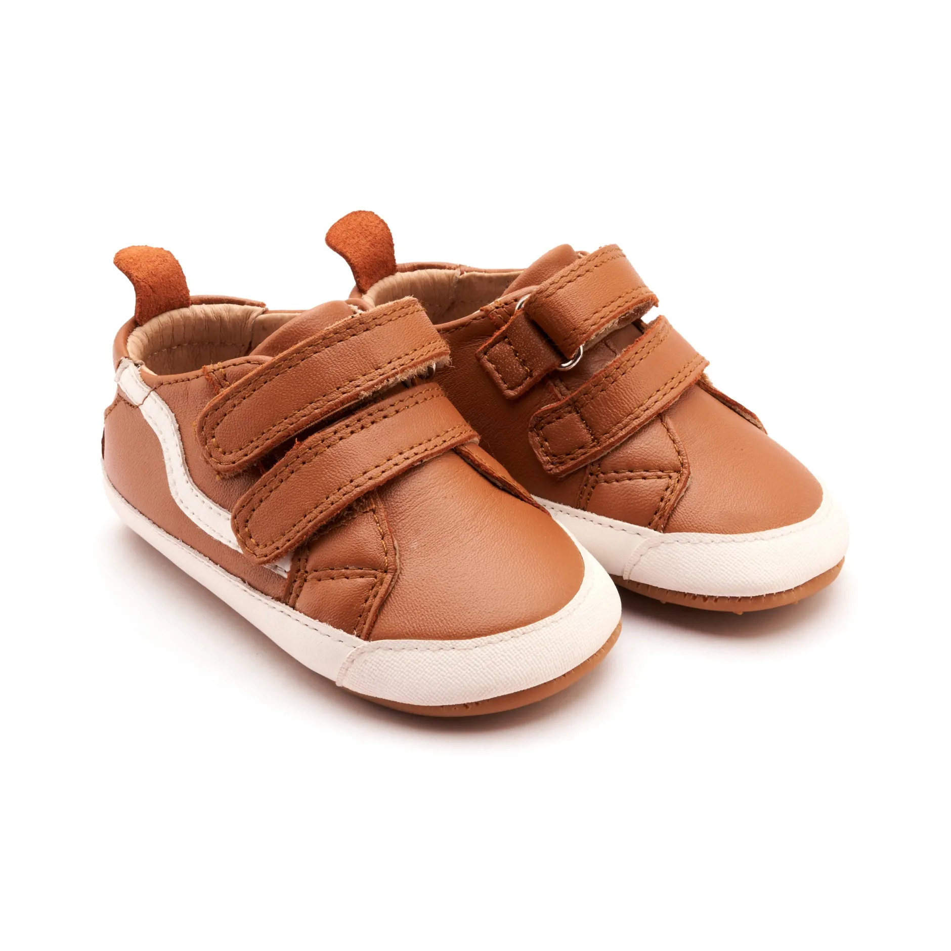 Old Soles Boy's Squiggle Bub Casual Shoes - Tan / Snow Clearance