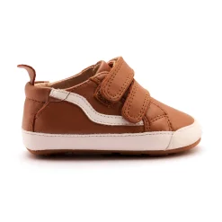Old Soles Boy's Squiggle Bub Casual Shoes - Tan / Snow Clearance