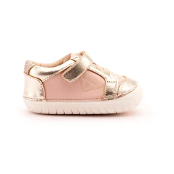 Old Soles Girl's 4094 Badge Pave Casual Shoes - Powder Pink / Gold / Glam Gold Hot