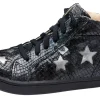 Old Soles Girl's & Boy's 6085 Starey High Top Sneaker - Navy Tie Dye/Rich Silver Clearance