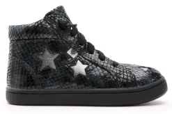 Old Soles Girl's & Boy's 6085 Starey High Top Sneaker - Navy Tie Dye/Rich Silver Clearance