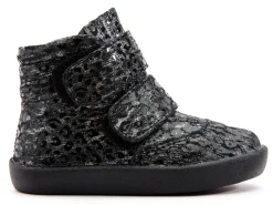 Old Soles Girl's & Boy's 5071 The Core Ankle Boot Sneaker - Pearlised Leopard Clearance