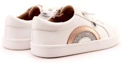 Old Soles Girl's 1010 Girl's Rainbow Jumpa Casual Shoes - Snow / Copper Hot