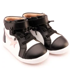 Old Soles Girl's 8046 Ground Team Casual Shoes - Snow / Powder Pink / Black Outlet