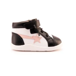Old Soles Girl's 8046 Ground Team Casual Shoes - Snow / Powder Pink / Black Outlet