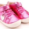 Old Soles Girl's 4097 Harper Pave Casual Shoes - Fuchsia Foil / Silver / Glam Argent Best