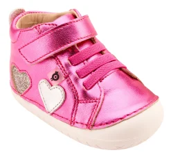 Old Soles Girl's 4097 Harper Pave Casual Shoes - Fuchsia Foil / Silver / Glam Argent Best