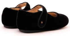 Old Soles Girl's 803 Lady Jane Dress Shoes - Black Velvet Best