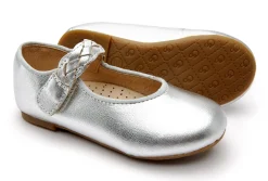 Old Soles Girl's 817 Lady Plat Shoes - Silver Hot