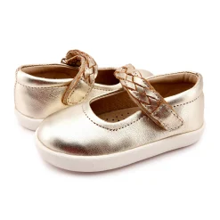 Old Soles Girl's 5075 Miss Plat Shoe - Gold Clearance