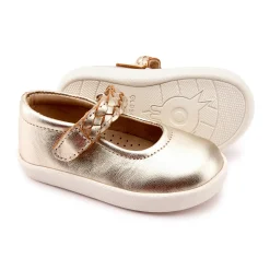 Old Soles Girl's 5075 Miss Plat Shoe - Gold Clearance