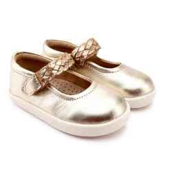 Old Soles Girl's 5075 Miss Plat Shoe - Gold Clearance
