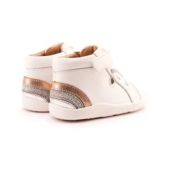 Old Soles Girl's 8042 Rainbow Ground Casual Shoes - Snow / Copper / Glam Argent Discount