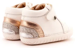 Old Soles Girl's 4091 Rainbow Champster Casual Shoes - Snow / Copper Best