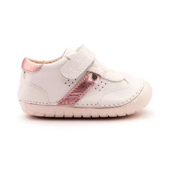 Old Soles Girl's 4100 Roady Pave Casual Shoes - Snow / Pink Frost / White Sole Clearance