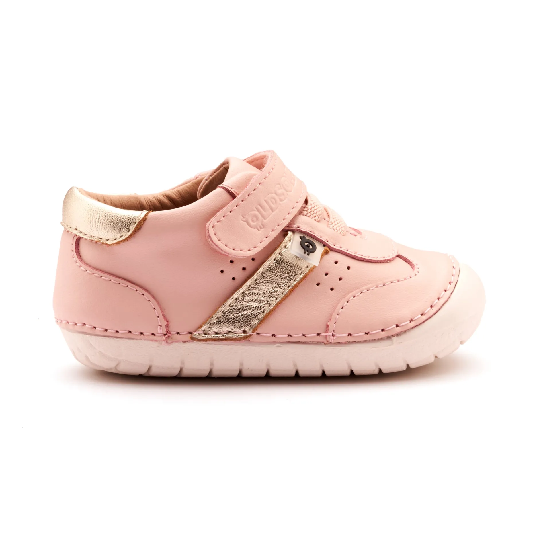 Old Soles Girl's 4100 Roady Pave Casual Shoes - Powder Pink / Gold / White Sole Outlet