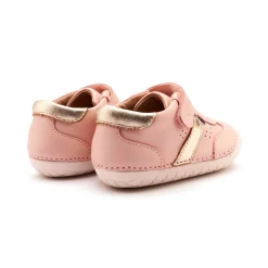Old Soles Girl's 4100 Roady Pave Casual Shoes - Powder Pink / Gold / White Sole Outlet