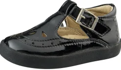 Old Soles Girl's 5011 Royal Shoe Premium LeatherT-Strap Sneaker Shoe, Black Discount