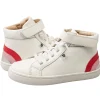 Old Soles Girl's 6157 Sneaky Rainbow High-Top Sneakers - Snow/Bright Red/Pearlized Pink/Silver Discount