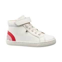 Old Soles Girl's 6157 Sneaky Rainbow High-Top Sneakers - Snow/Bright Red/Pearlized Pink/Silver Discount