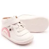 Old Soles Girl's 8055 Sun Bright Casual Shoes - Snow / Pearlised Pink / Silver / Pink Frost / White Sole Fashion