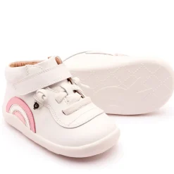 Old Soles Girl's 8055 Sun Bright Casual Shoes - Snow / Pearlised Pink / Silver / Pink Frost / White Sole Fashion