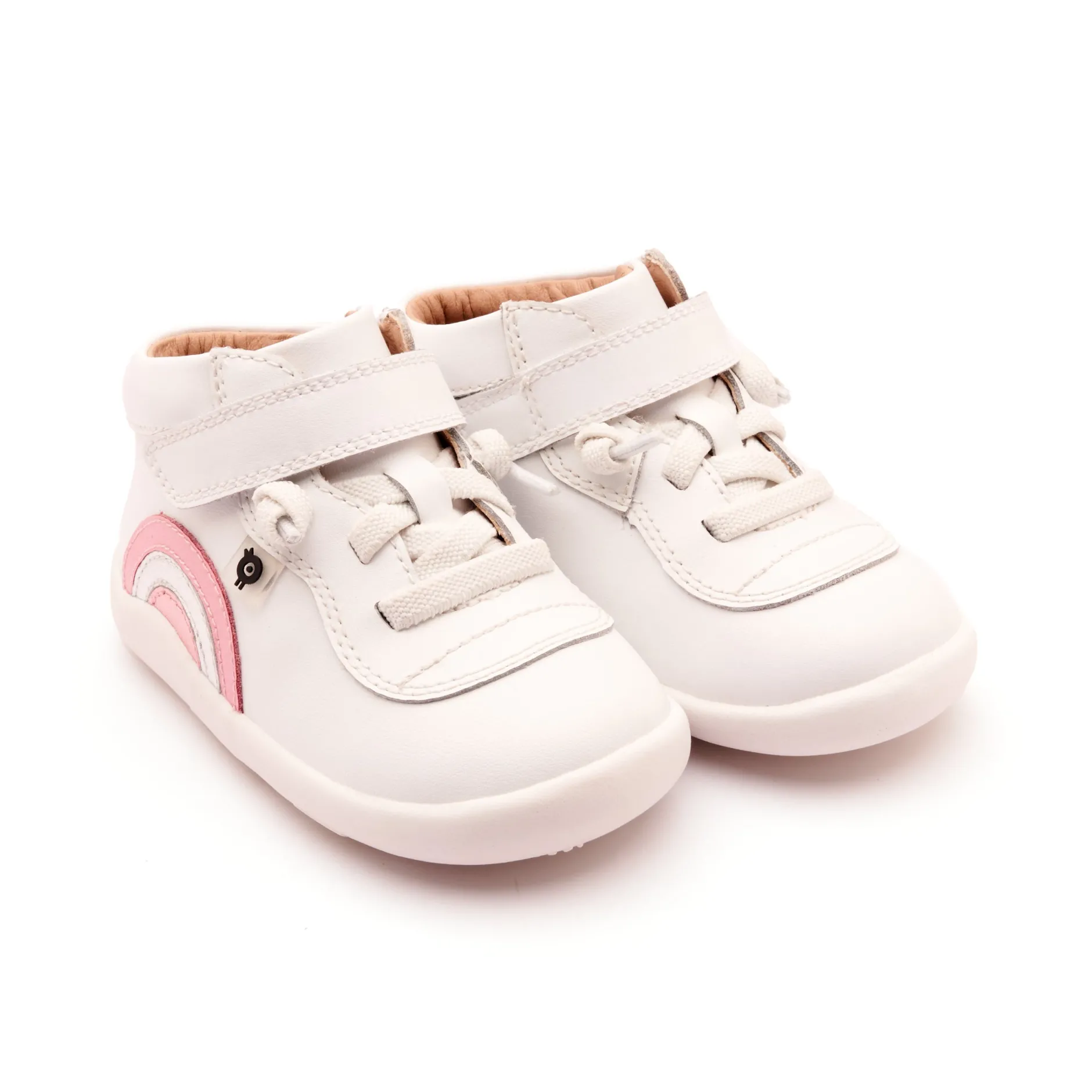 Old Soles Girl's 8055 Sun Bright Casual Shoes - Snow / Pearlised Pink / Silver / Pink Frost / White Sole Fashion