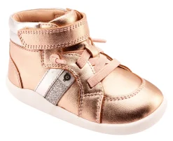 Old Soles Girl's 8044 Tar Ground Casual Shoes - Copper / Silver / Glam Argent Hot