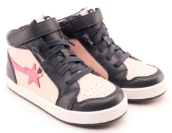 Old Soles Girl's 1007 Team-Star Casual Shoes - Powder Pink / Neon Pink Sale