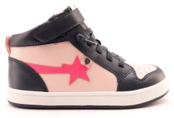Old Soles Girl's 1007 Team-Star Casual Shoes - Powder Pink / Neon Pink Sale
