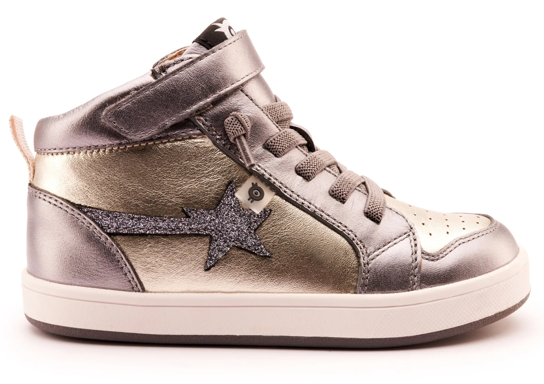 Old Soles Girl's 1007 Team-Star Casual Shoes - Titanium / Glam Gunmetal Online