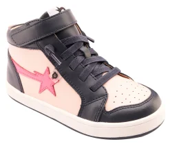 Old Soles Girl's 1007 Team-Star Casual Shoes - Powder Pink / Neon Pink Sale