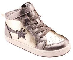 Old Soles Girl's 1007 Team-Star Casual Shoes - Titanium / Glam Gunmetal Online
