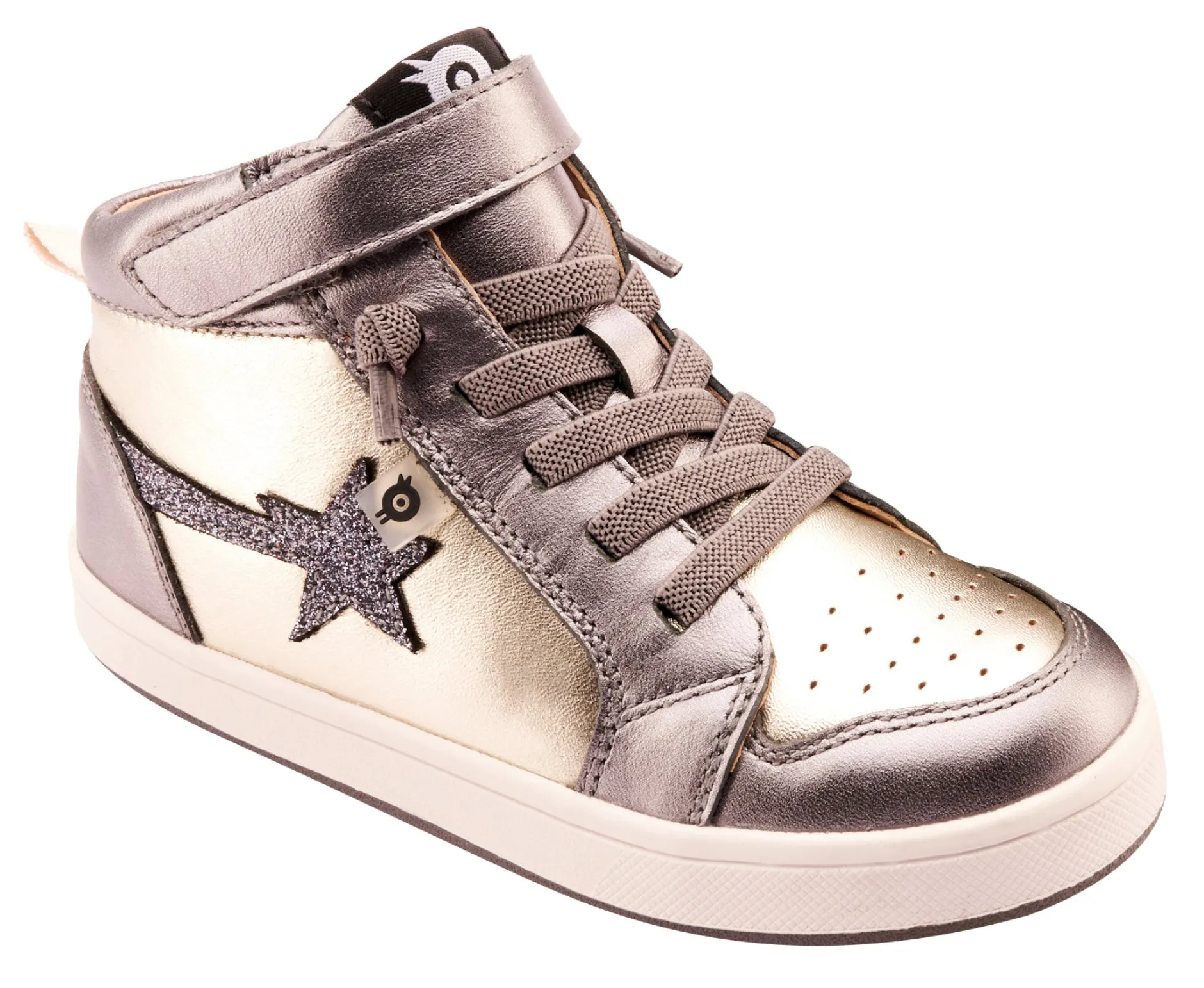 Old Soles Girl's 1007 Team-Star Casual Shoes - Titanium / Glam Gunmetal Online