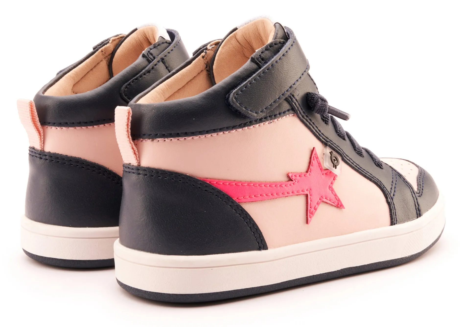 Old Soles Girl's 1007 Team-Star Casual Shoes - Powder Pink / Neon Pink Sale