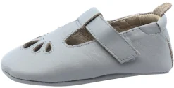 Old Soles Girl's 053 T-Petal Cut-Out Detail Grey Leather Mary Jane Flats Outlet