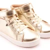 Old Soles Girl's and Boy's 1011 Sneaksta Rainbow Casual Shoes - Titanium / Silver / Glam Choc / Gold Hot