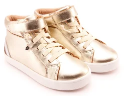 Old Soles Girl's and Boy's 1011 Sneaksta Rainbow Casual Shoes - Titanium / Silver / Glam Choc / Gold Hot