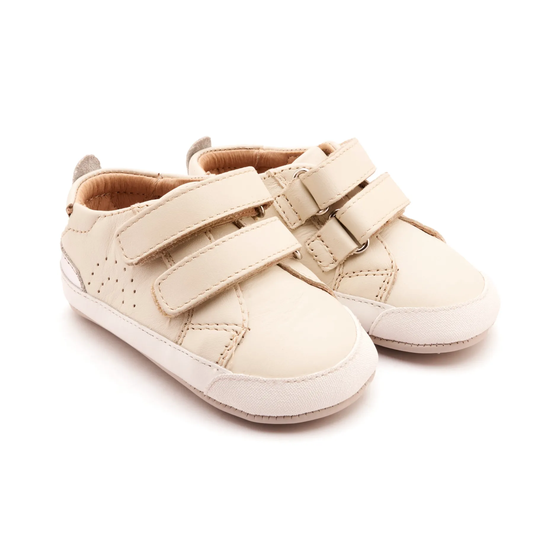 Old Soles Girl's Baby Tot Casual Shoes - Vanilla / Silver Online